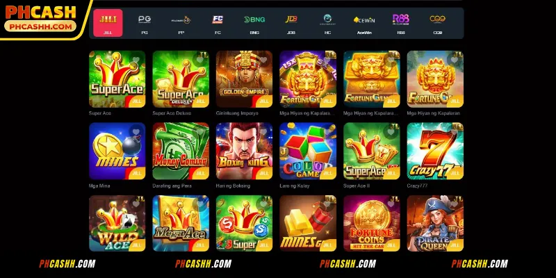 Mga Sikat na Laro sa Slots ng PHCASH