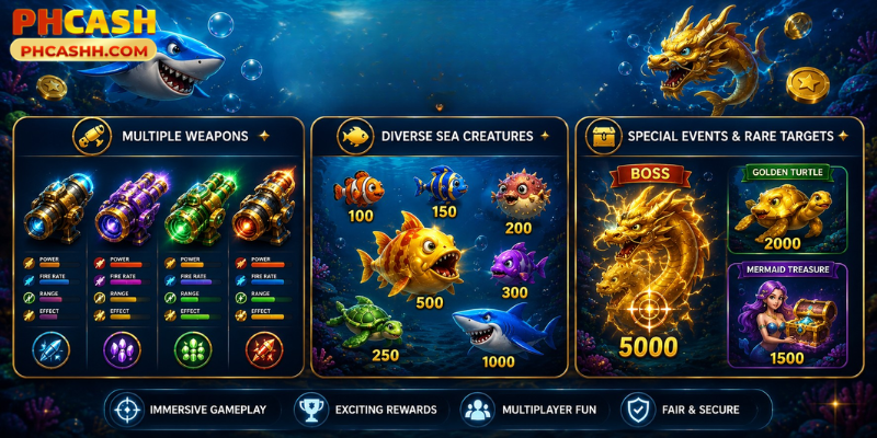 Key Features of PHtaya Fishing Games
